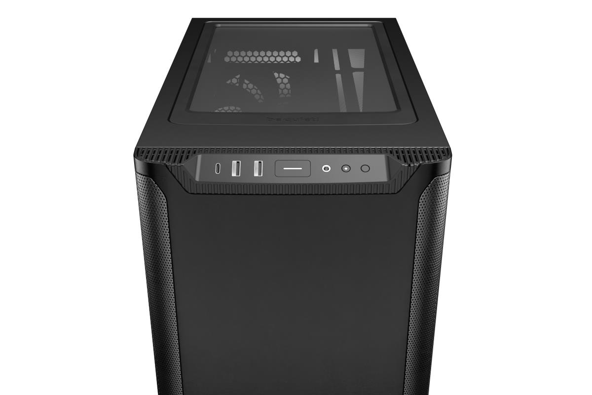 be quiet! BG073 Pure Base 501 Mid Tower Gaming Case, 1 x USB Type-C / 2 x USB 3.0, Water Cooling Ready, 2 x Pre-Installed Pure Wings 3 140mm Fans, ATX / M-ATX / Mini-ITX Compatible thumbnail