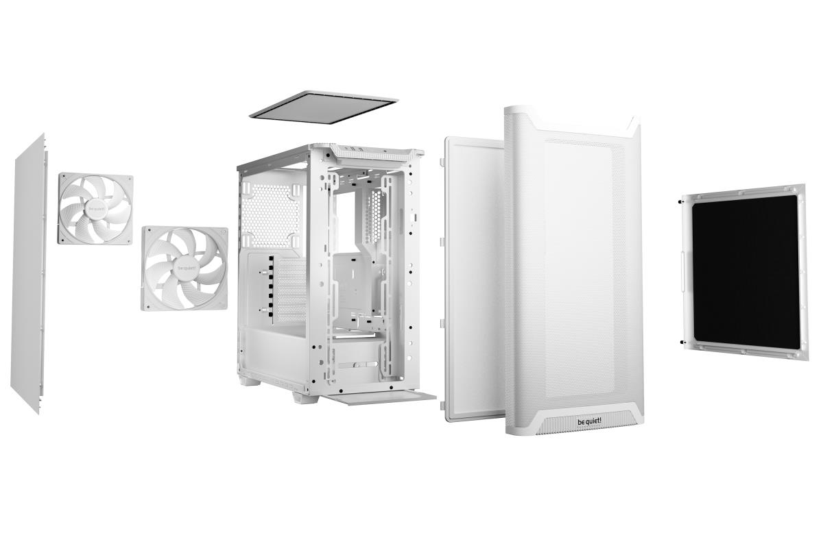 be quiet! BG075 Pure Base 501 Airflow Mid Tower Gaming Case, 1 x USB Type-C / 2 x USB 3.0, Water Cooling Ready, 2 x Pre-Installed Pure Wings 3 140mm Fans, ATX / M-ATX / Mini-ITX Compatible thumbnail