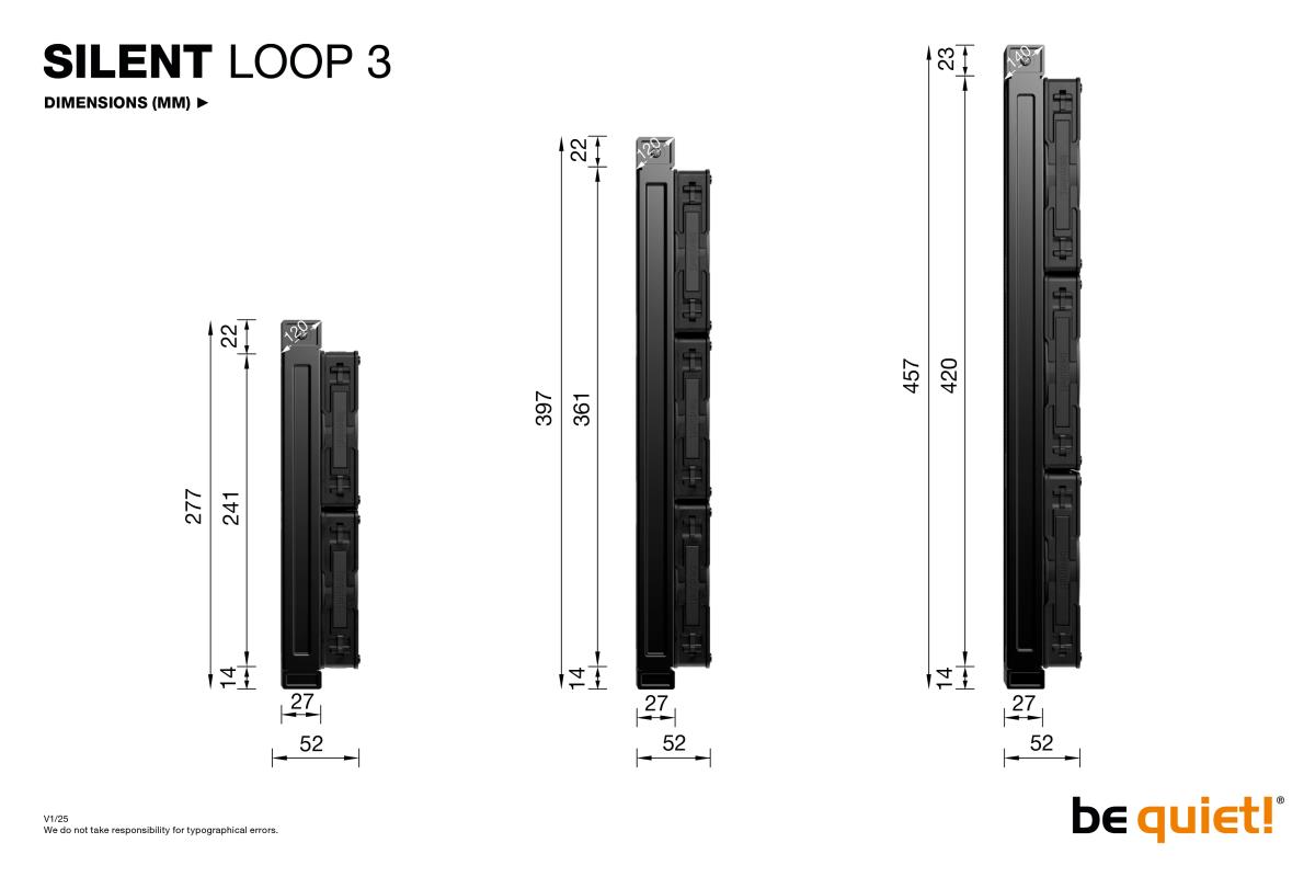 SILENT LOOP 3 360MM ARGB LIQUID COOL thumbnail