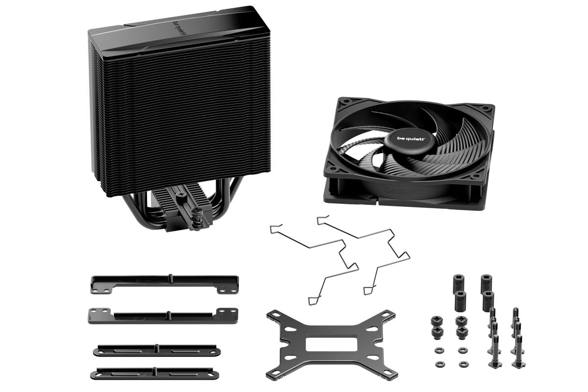 be quiet! Pure Rock 3 CPU Cooler, Universal Socket, Pure Wings 3 PWM Fan, 2000RPM, only 31.2dB(A) at maximum fan speed, 190W TDP, 3-year manufacturer's warranty thumbnail