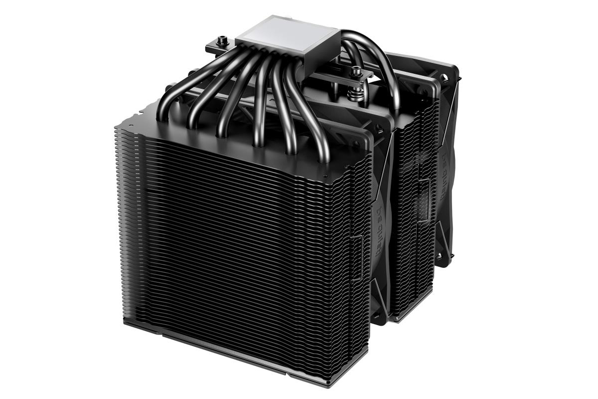 be quiet! Pure Rock Pro 3 CPU Cooler, Black, Universal Socket, 2 x Pure Wings Fans, 2000RPM, only 34.8dB(A) at maximum fan speed, 250W TDP, 3-year manufacturer's warranty thumbnail