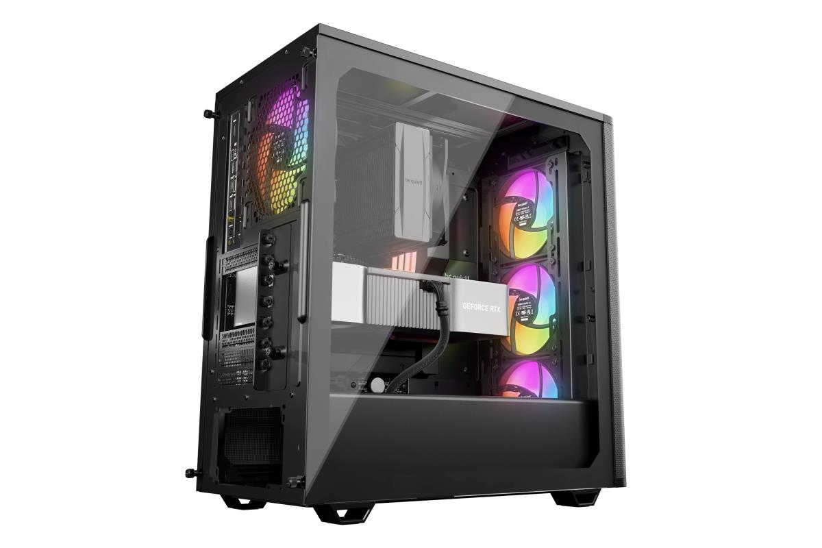 be quiet! BGW78 Pure Base 501 LX Mid Tower Gaming Case, 1 x USB Type-C / 2 x USB 3.0, Tempered Glass Side Panel, 4 x Pre-Installed Light Wings LX Fans, ATX / M-ATX / Mini-ITX Compatible thumbnail