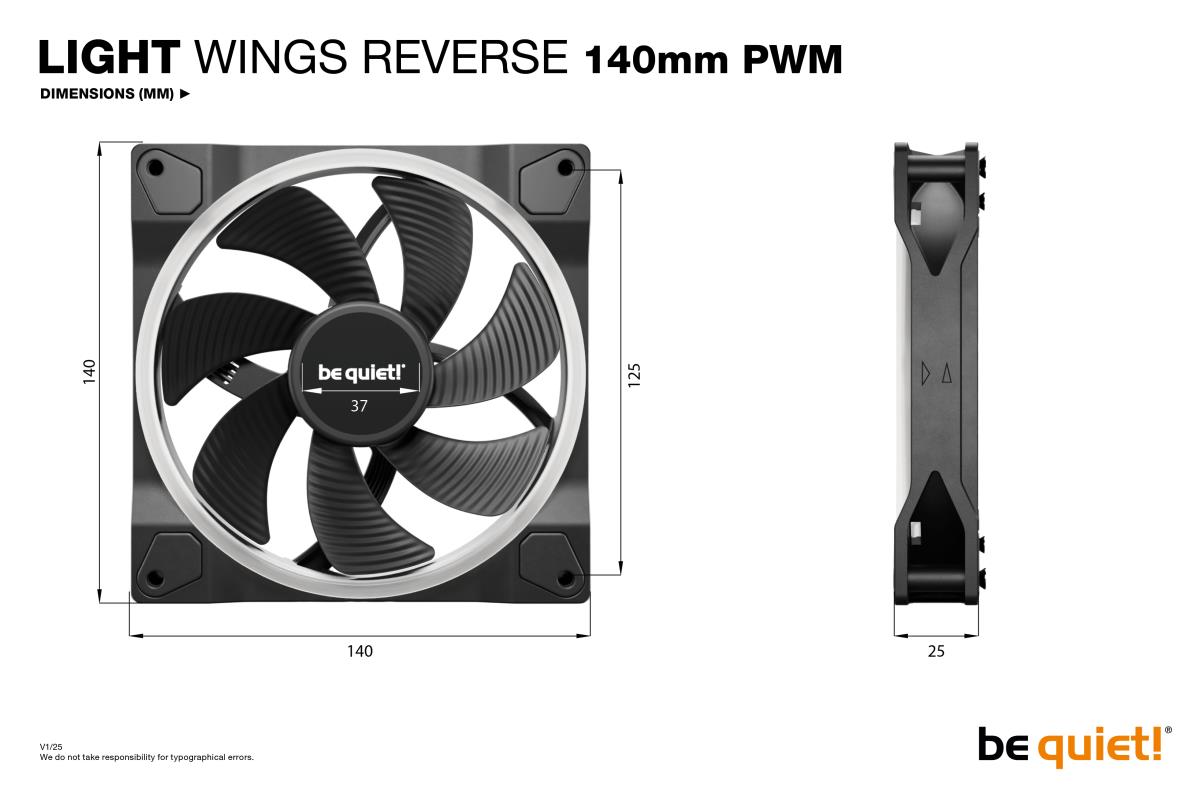 LIGHT WINGS 14CM PWM ARGB FAN 1300 R thumbnail