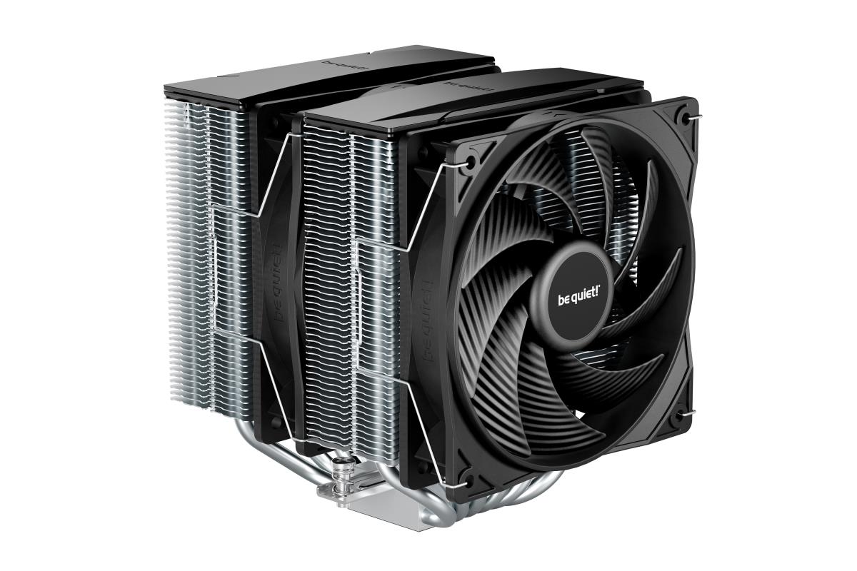 be quiet! Pure Rock Pro 3 CPU Cooler, Universal Socket, 2 x Pure Wings Fans, 2000RPM, only 34.8dB(A) at maximum fan speed, 250W TDP, 3-year manufacturer's warranty thumbnail