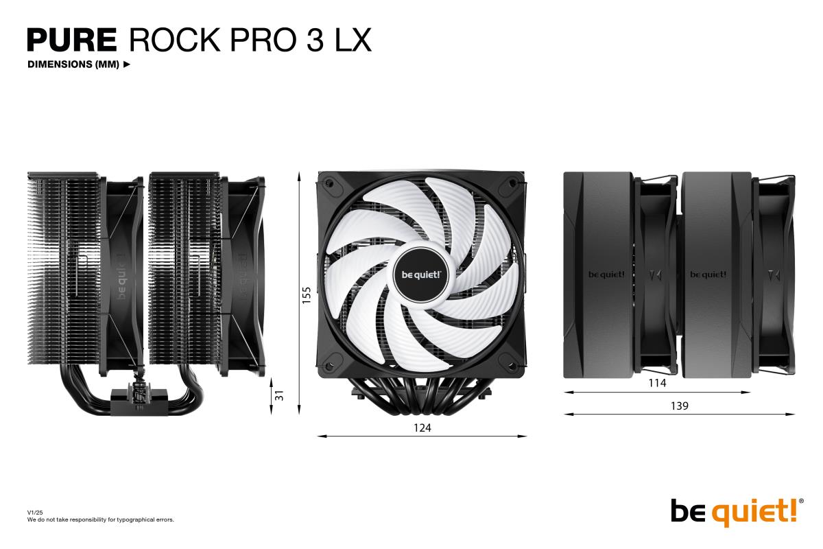 PURE ROCK PRO 3 LX ARGB HEATSINK & F thumbnail