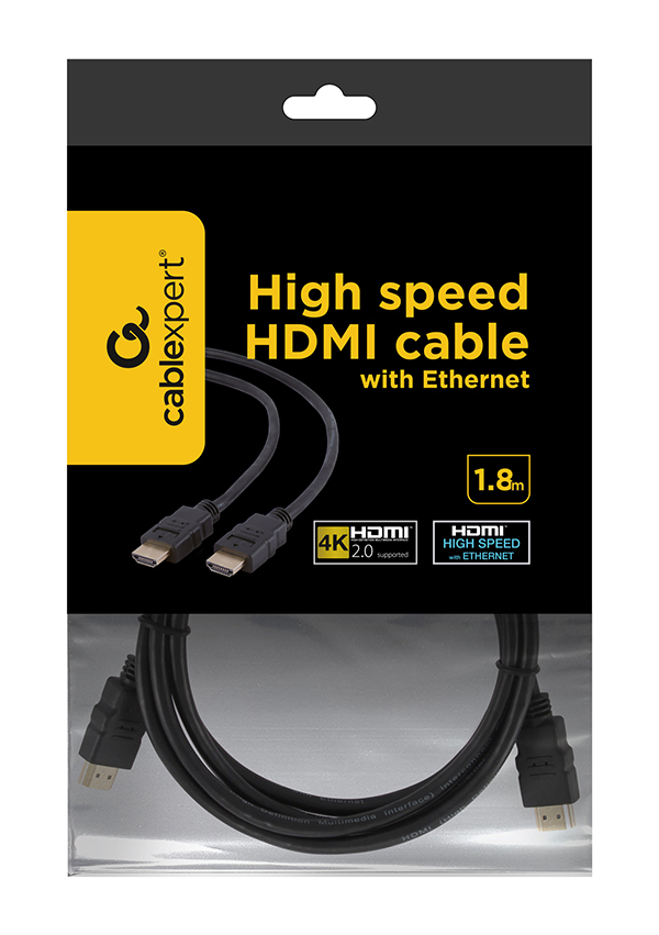 EU Product - HDMI-Kabel High-Speed Stecker-Stecker 1.8m thumbnail