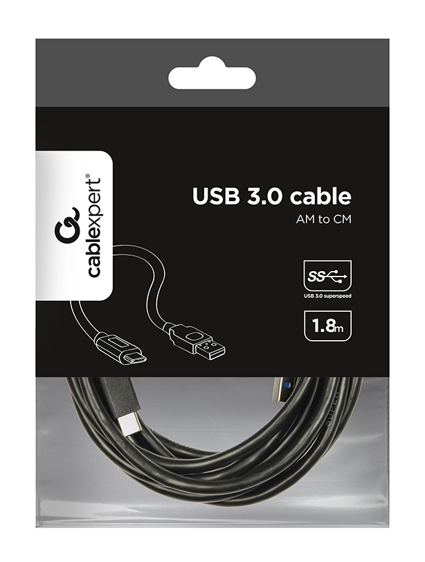 EU Product - USB-Kabel  3.0 auf Type-C Kabel (AM/CM) 1,8m thumbnail