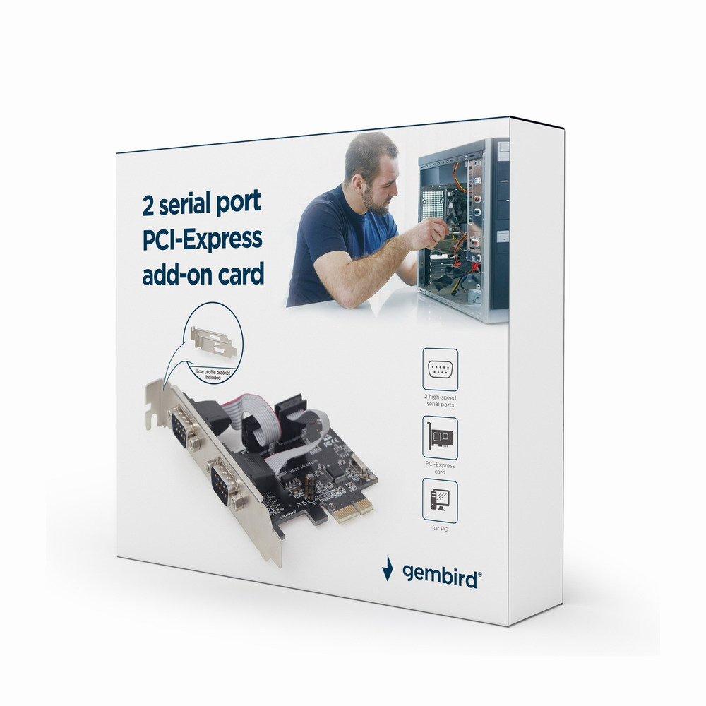 EU Product - PCI-Express-Zusatzkarte 2 seriellen Anschl�ssen thumbnail