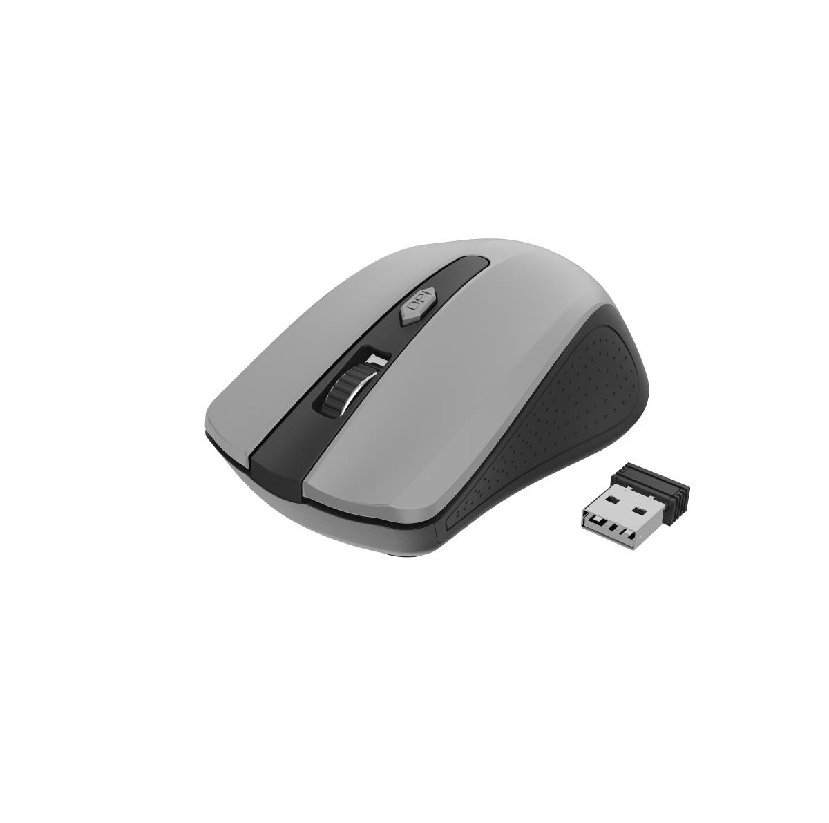 EU Product - Maus OPT WIRELESS 4 Tasten inkl. USB schwarz-grau thumbnail