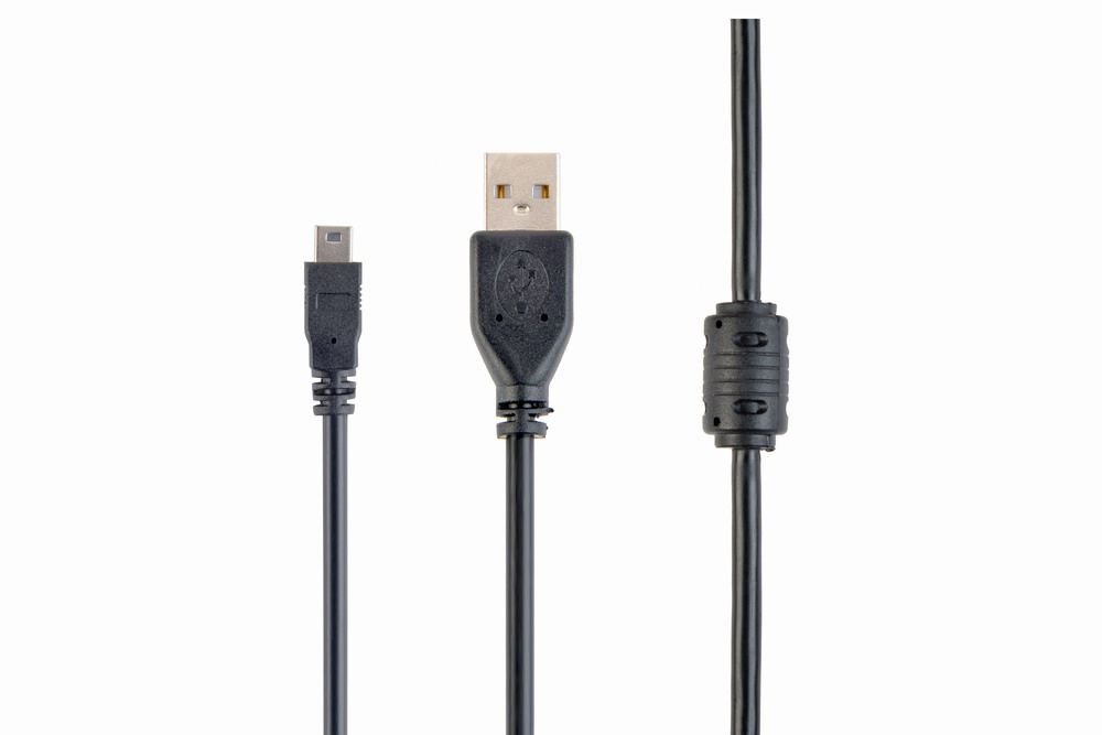 EU Product - USB-Kabel  2.0 auf Mini-USB-Stecker schwarz 1,8m thumbnail