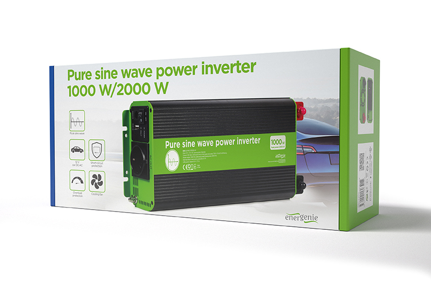 Gembird Przetwornica 12V/230V 1000W/2000W czysty sinus thumbnail