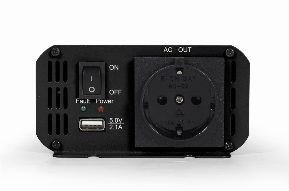 Gembird EG-PWC500-01 power adapter/inverter Auto 500 W Grey thumbnail