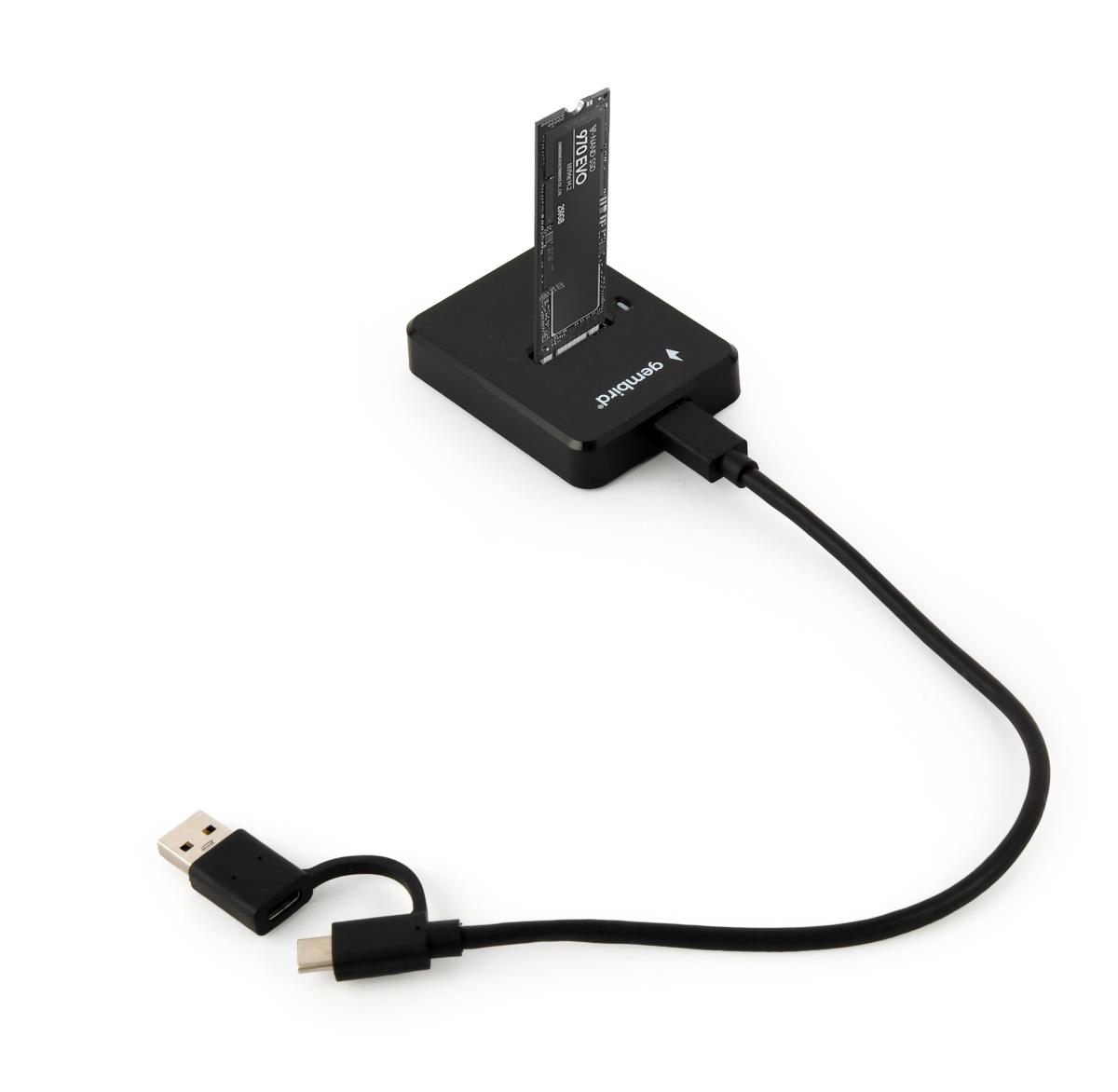 EU Product - Desktop-USB-Typ-C-M.2-SATA- Dockingstation, schw. thumbnail