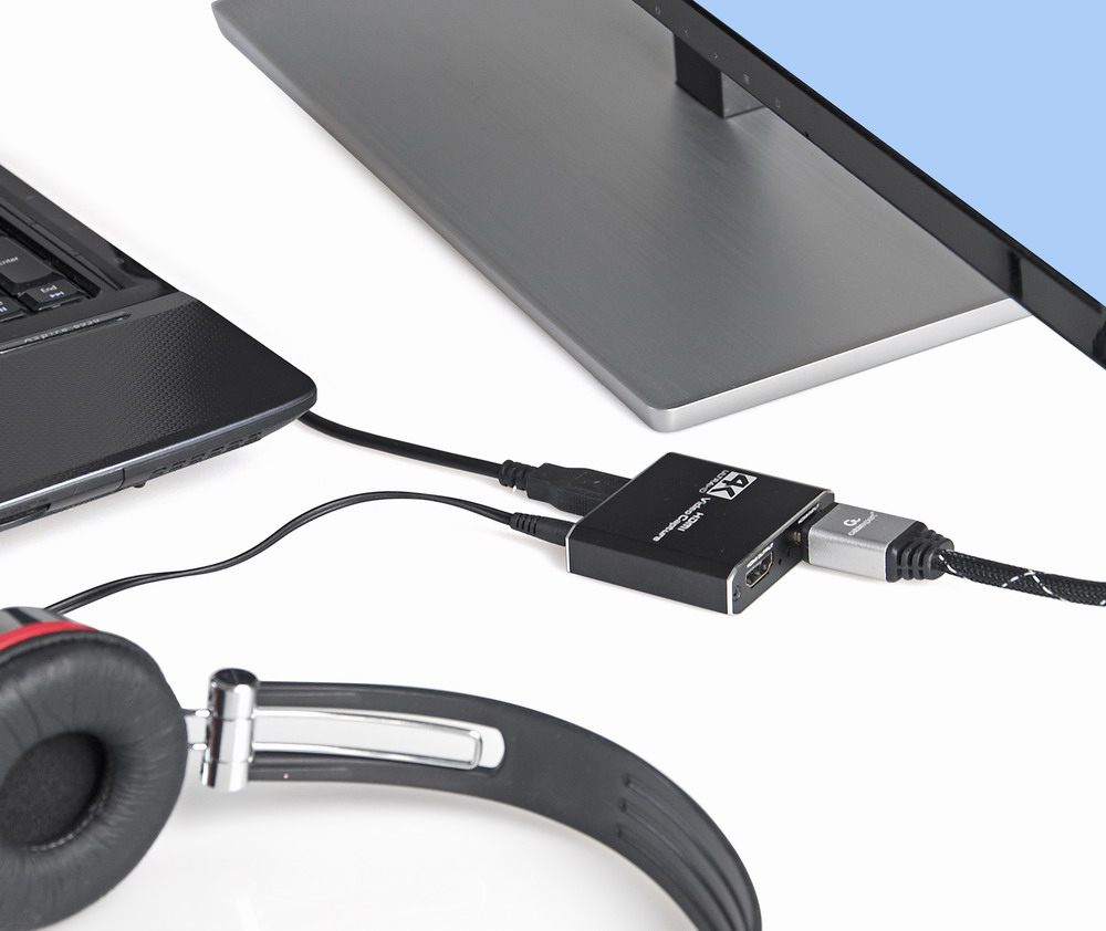EU Product - USB-HDMI-Grabber, 4K, Pass-Through-HDMI thumbnail