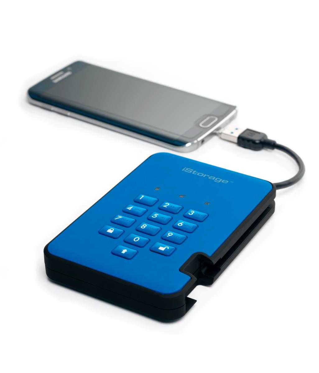 diskAshur2 256-bit 5TB - Blue thumbnail