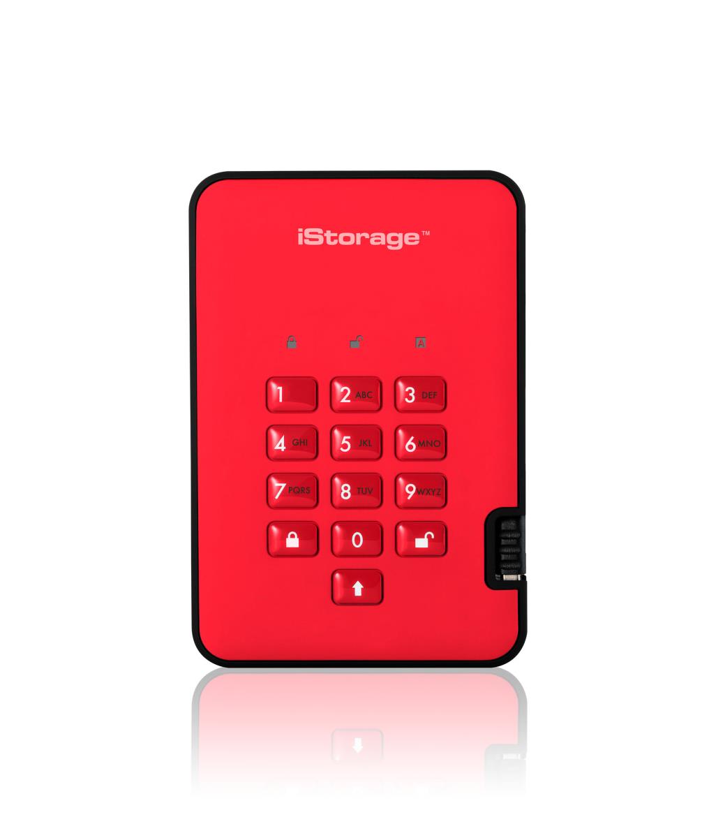 diskAshur2 SSD 256-bit 256GB - Red thumbnail