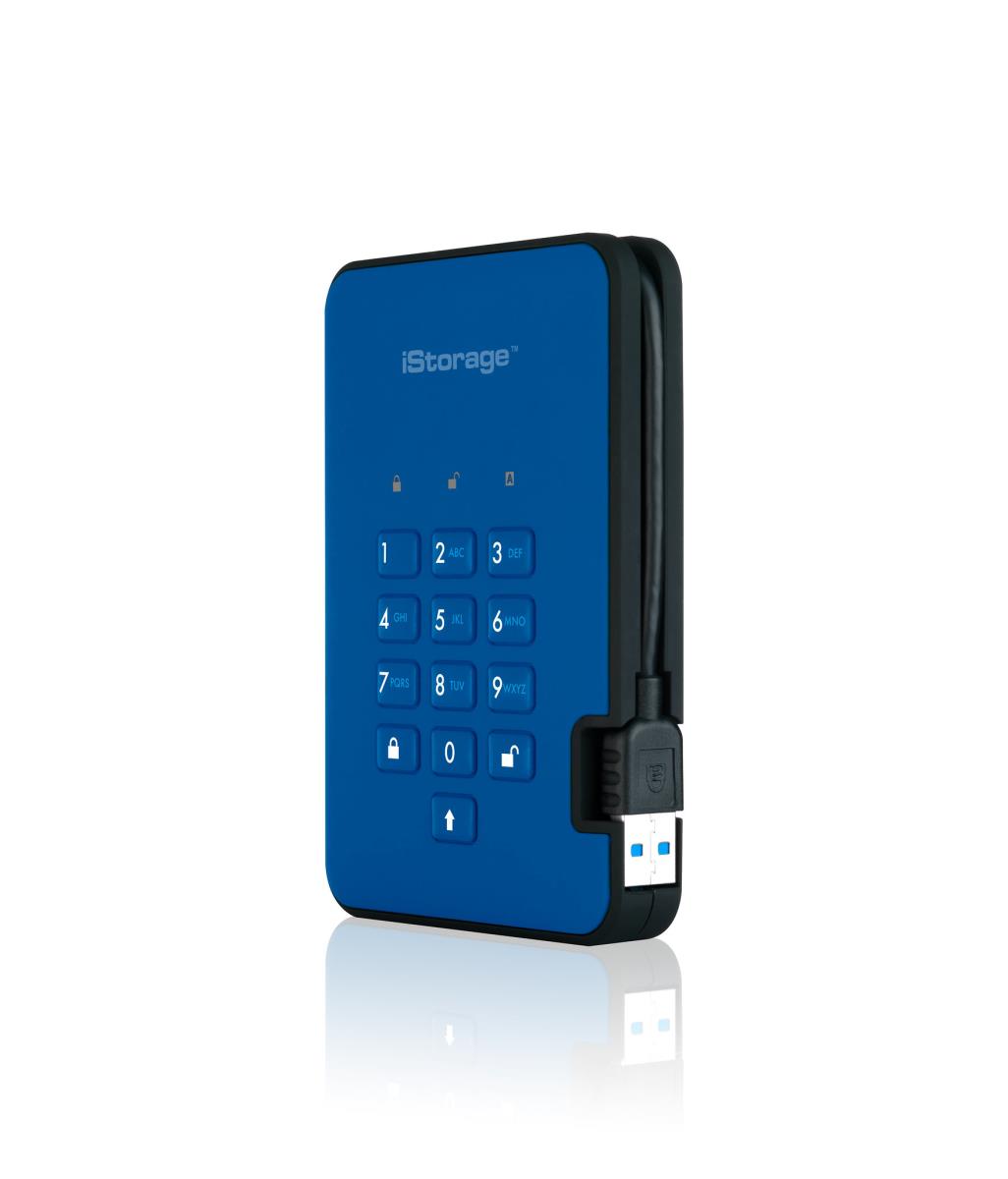 diskAshur2 SSD 256-bit 4TB - Blue thumbnail