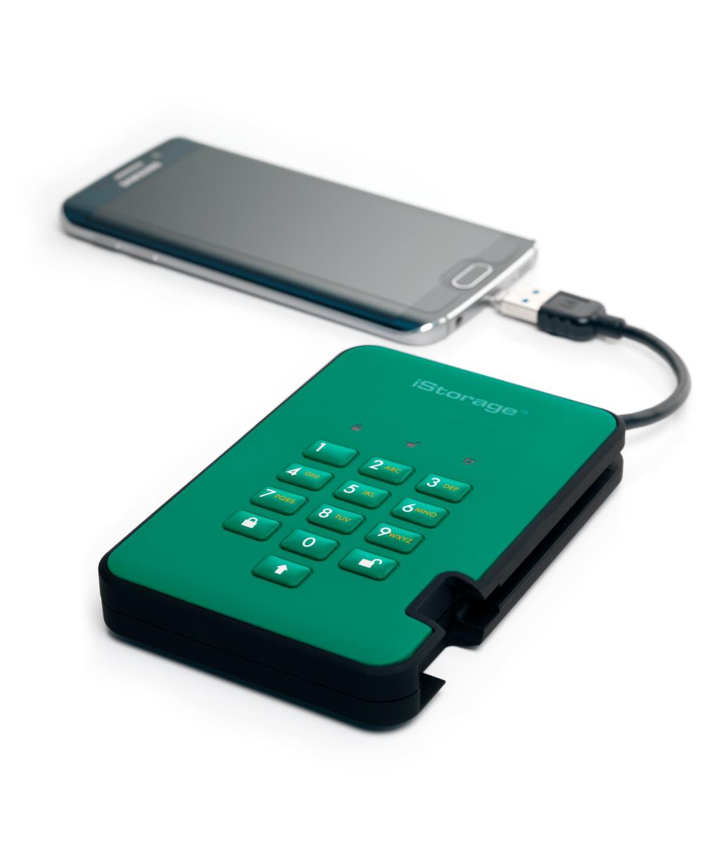 diskAshur2 256-bit 3TB - Green thumbnail