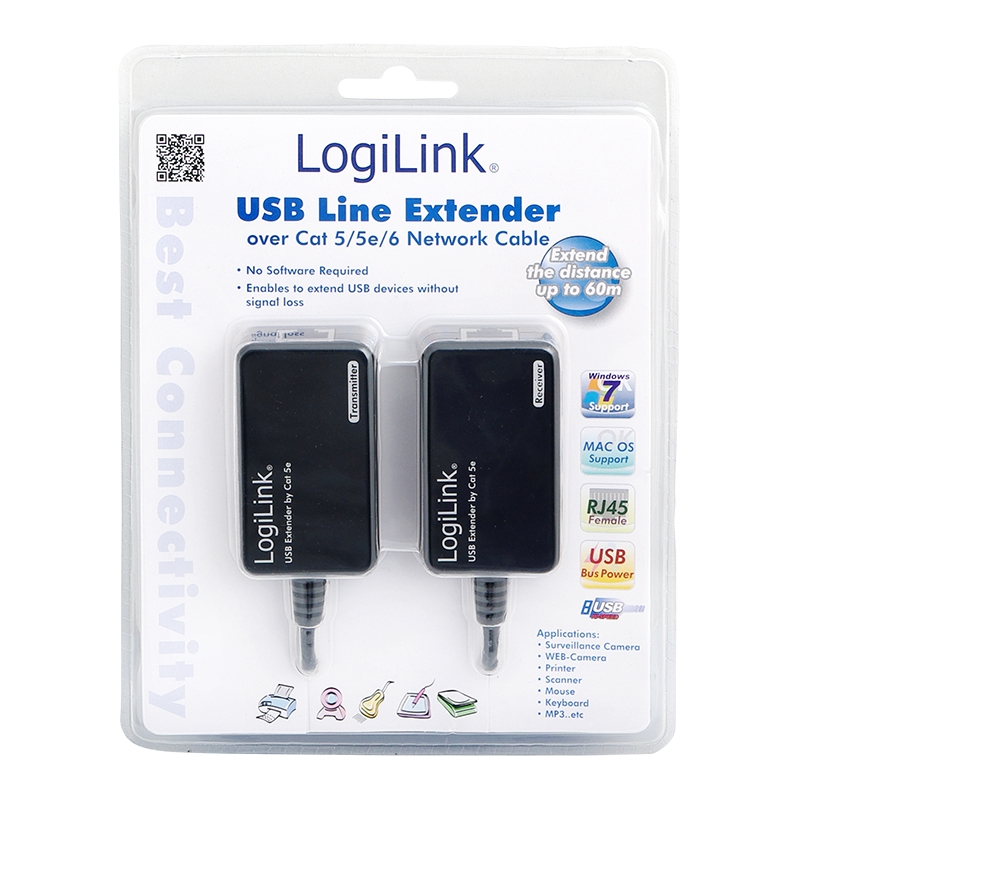 EU Product - Extender by CAT-5/6 Kabel bis zu 60 Meter thumbnail