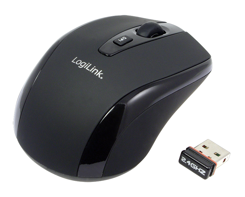 EU Product - Maus mini Funk 2.4 GHz 800dpi optisch scroll black thumbnail