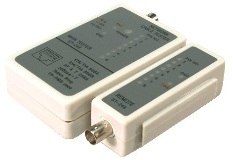 EU Product - Kabeltester Netzwerk RJ45/BNC Stecker thumbnail