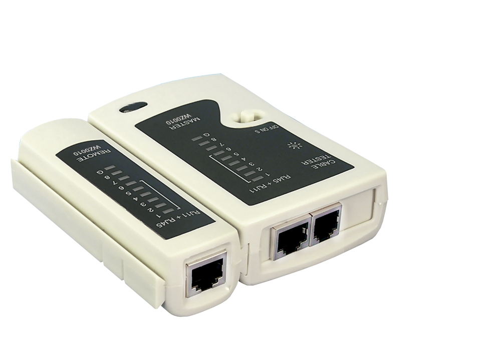 EU Product - Kabeltester Netzwerk RJ45/RJ12/RJ11 Stecker thumbnail