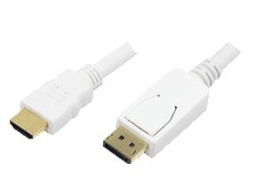 EU Product - Display Port to HDMI cable, white, 2m thumbnail