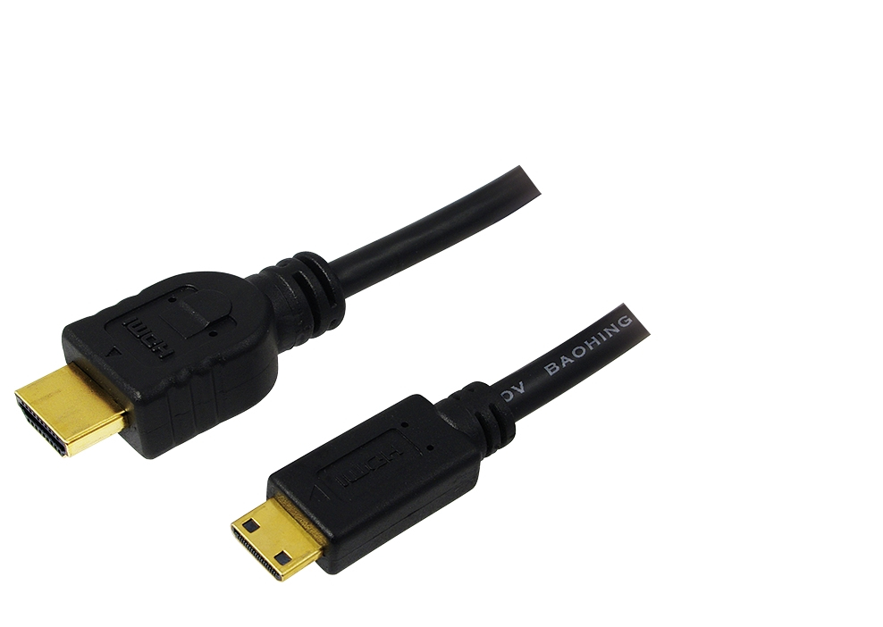 EU Product - HDMI-Kabel Ethernet A -> mini St/St  2.00m sw thumbnail