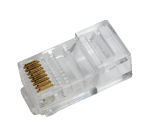 EU Product - Modular Plug for flat cables 100pcs, RJ45 8P8C thumbnail