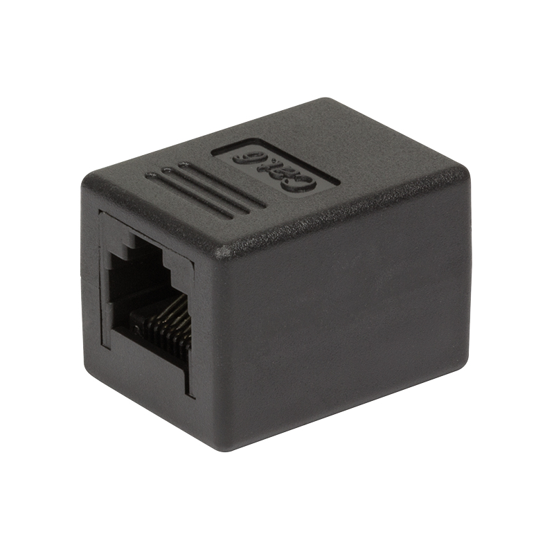 EU Product - Patchkabelverbinder 1:1 2x RJ45 Cat.6 UTP, schwarz thumbnail