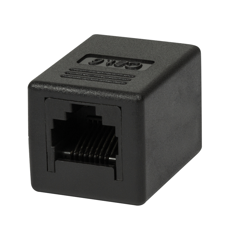 EU Product - Patchkabelverbinder 1:1 2x RJ45 Cat.6 UTP, schwarz thumbnail