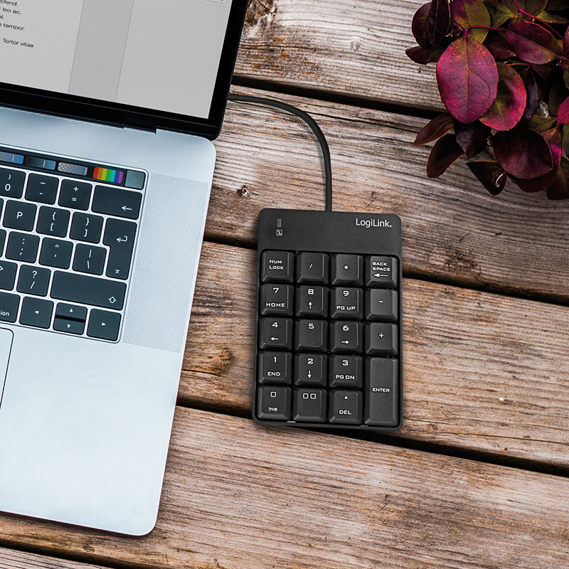 EU Product - Keypad mit USB-A Anschluss schwarz thumbnail