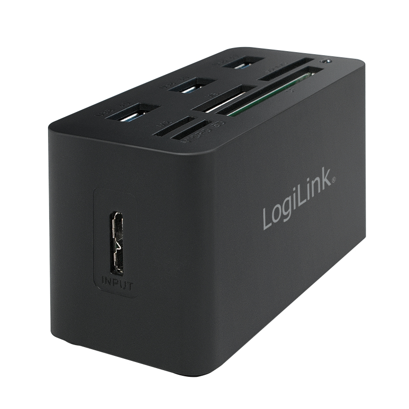 EU Product - Card Reader extern mit 3xUSB 3.0 HUB AiO Cardreader thumbnail