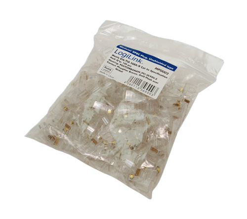 EU Product - CAT 5e Modular Plug, unshielded 100 St�ck thumbnail