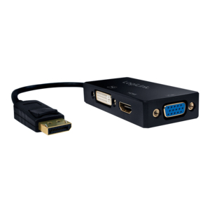EU Product - 4K DisplayPort 1.2 zu DVI/HDMI/VGA Adapter thumbnail