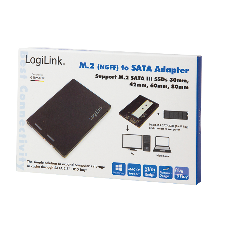 EU Product - Adapter M.2(NGFF) auf Sata Einbaurahmen thumbnail