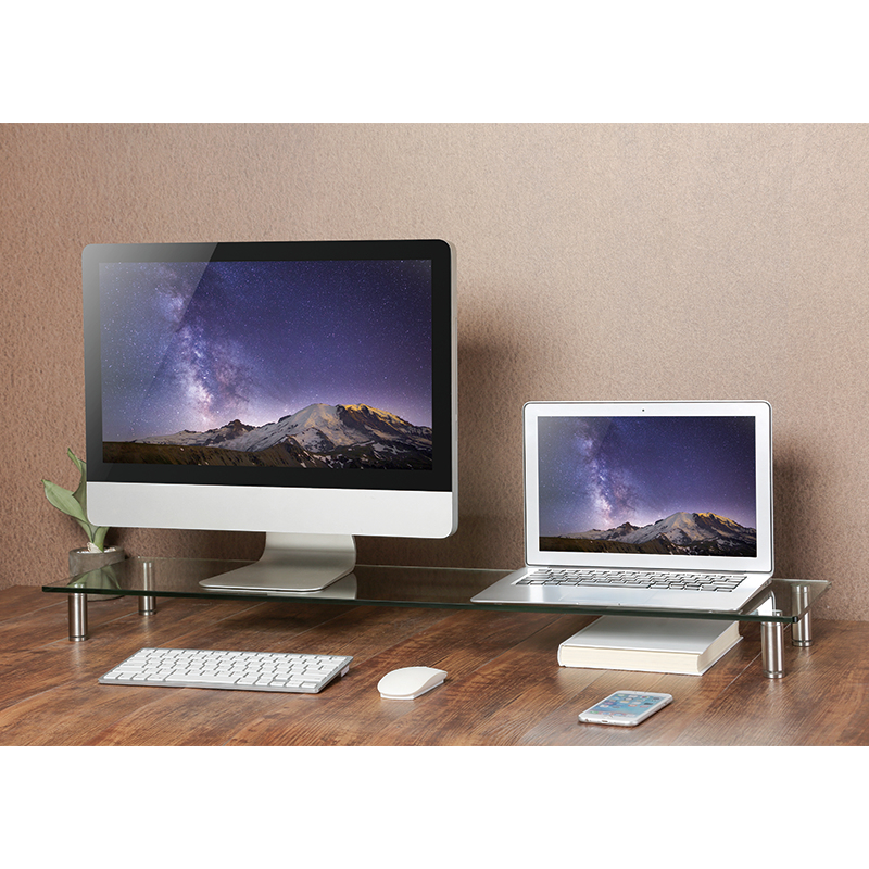 EU Product - Monitorerh�hung/-Tisch aus Glas, extra breit thumbnail