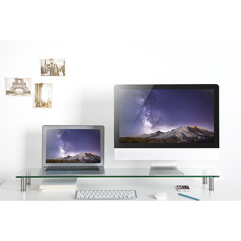 EU Product - Monitorerh�hung/-Tisch aus Glas, extra breit thumbnail
