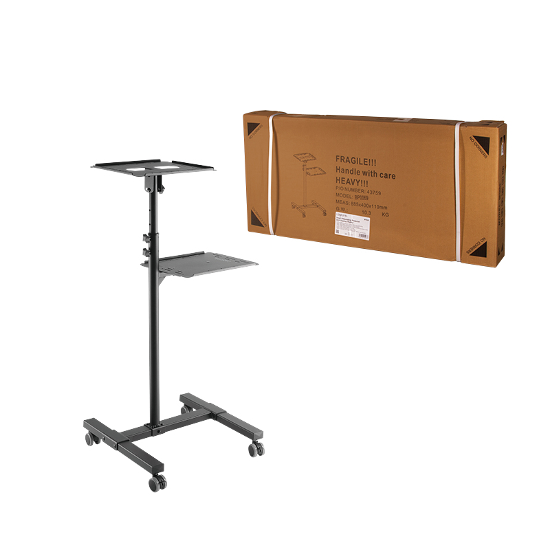 EU Product - Projektor/Laptop Wagen, verstellbar, Max.10KG, schw thumbnail