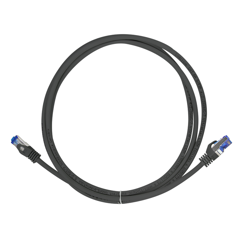 EU Product - Patchkabel Ultraflex, Cat.6A, S/FTP, schwarz, 1 m thumbnail