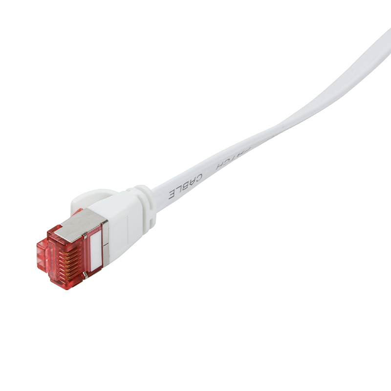 EU Product - Flachpatchkabel RJ45 U/FTP Cat6A 0.50m wei� thumbnail