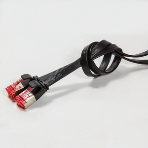 EU Product - Flachpatchkabel 2xRJ45 U/FTP Cat6 20.0m schwarz thumbnail