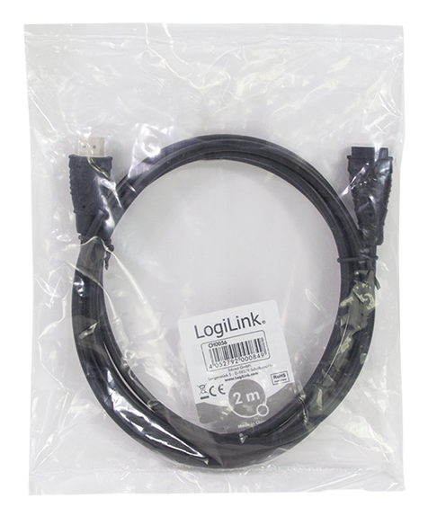 EU Product - HDMI-Kabel Ethernet A -> A St/Bu  2.00m Gold Verl. thumbnail