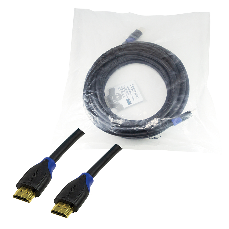 EU Product - HDMI-Kabel Ethernet High Speed, 4K2K/60Hz,7.50m sw. bulk thumbnail