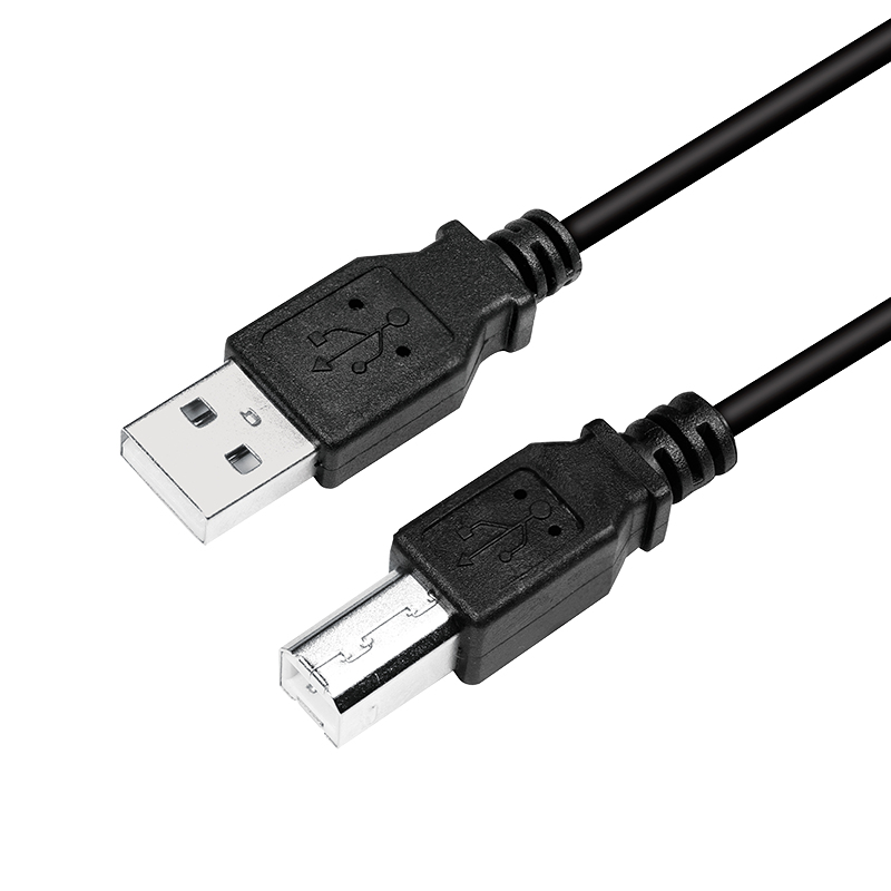 EU Product - USB 2.0-Kabel, USB-A/M zu USB-B/M, schwarz, 2 m thumbnail