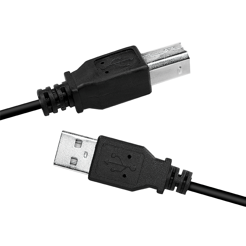 EU Product - USB 2.0-Kabel, USB-A/M zu USB-B/M, schwarz, 2 m thumbnail