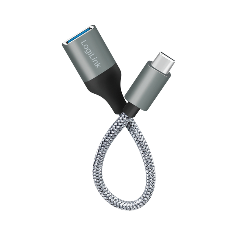 EU Product - USB-C > USB 3.2 (ST-BU) 0,15m Adapter Grau thumbnail