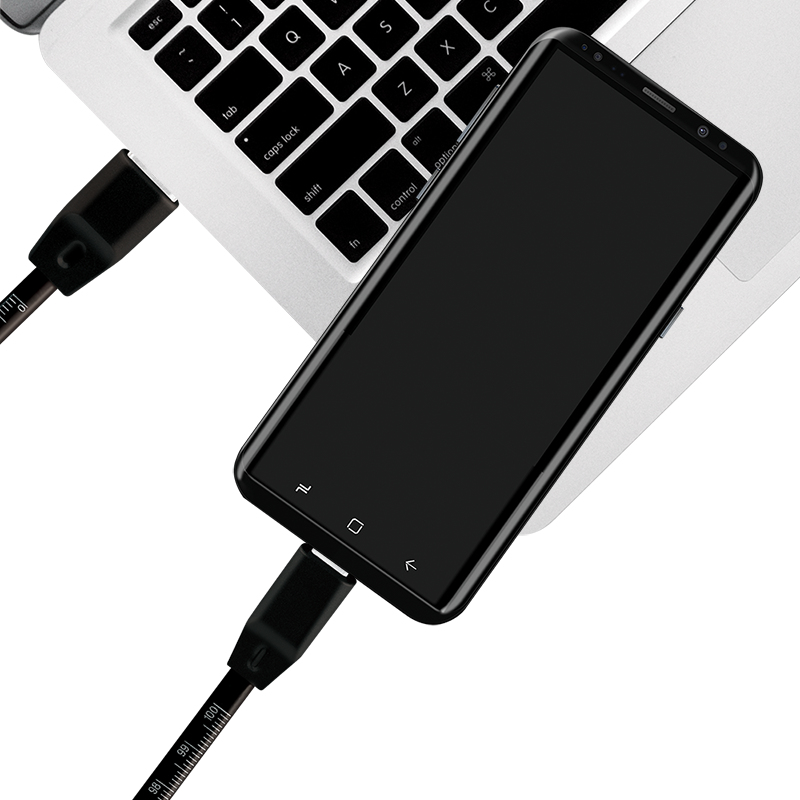 EU Product - USB 2.0 Kabel zu USB-C Stecker, schwarz, 1,0m thumbnail