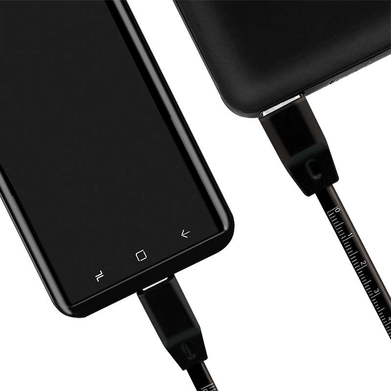EU Product - USB 2.0 Kabel zu USB-C Stecker, schwarz, 1,0m thumbnail