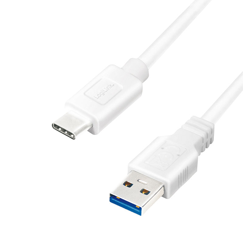 EU Product - USB-C Kabel 3.2 Gen1, C/M zu USB-A/M, wei�    3 m thumbnail